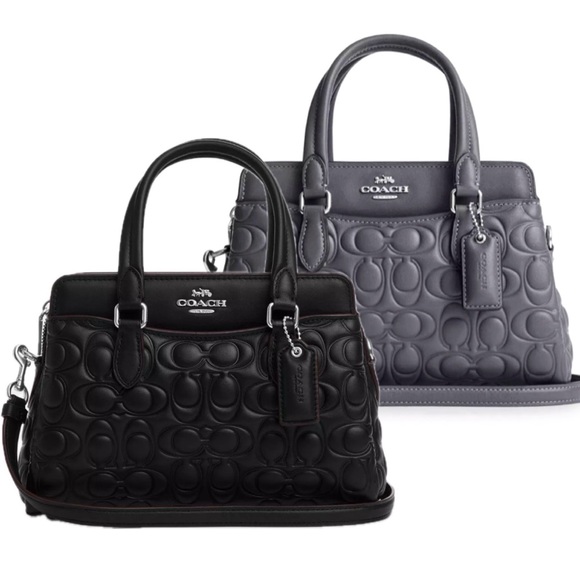 NWT COACH Mini Darcie Carryall With Signature Leather - Picture 9 of 9